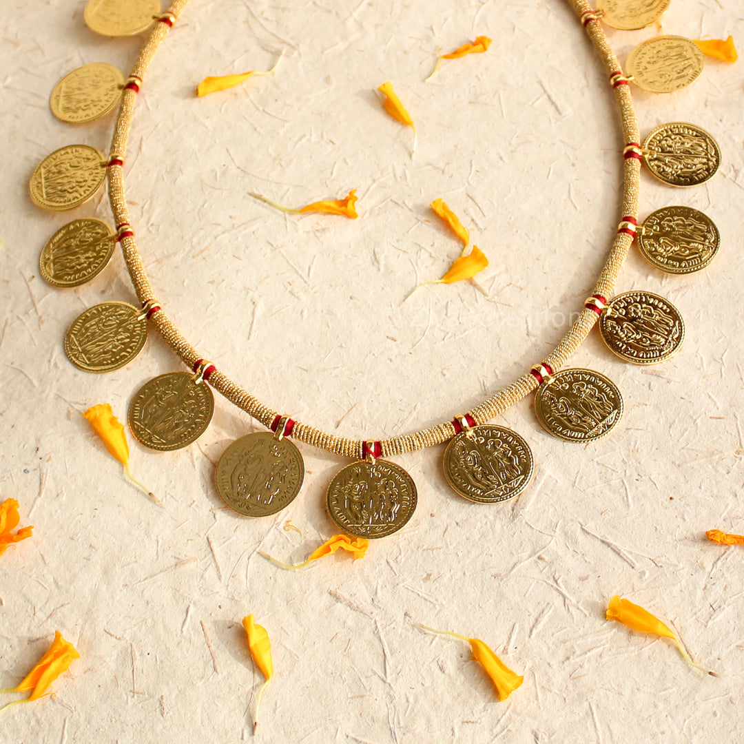 Maharashtrian Style Coin/ Putali Necklace