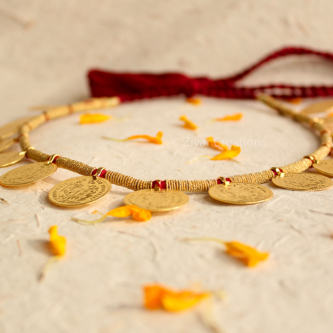 Maharashtrian Style Coin/ Putali Necklace